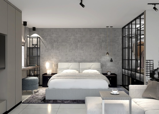 minimalism with hints of a loft Design Rendering