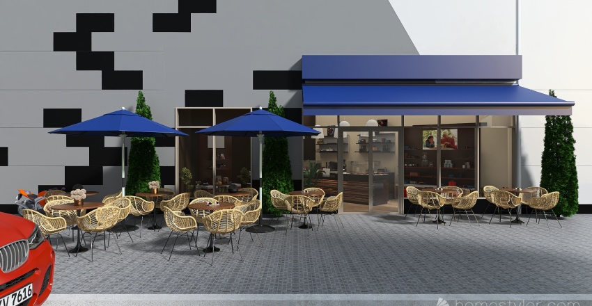 Leonidas chocolate shop 3d design renderings