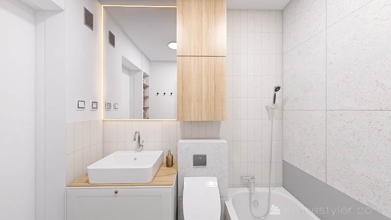 Łazienka 3d design renderings