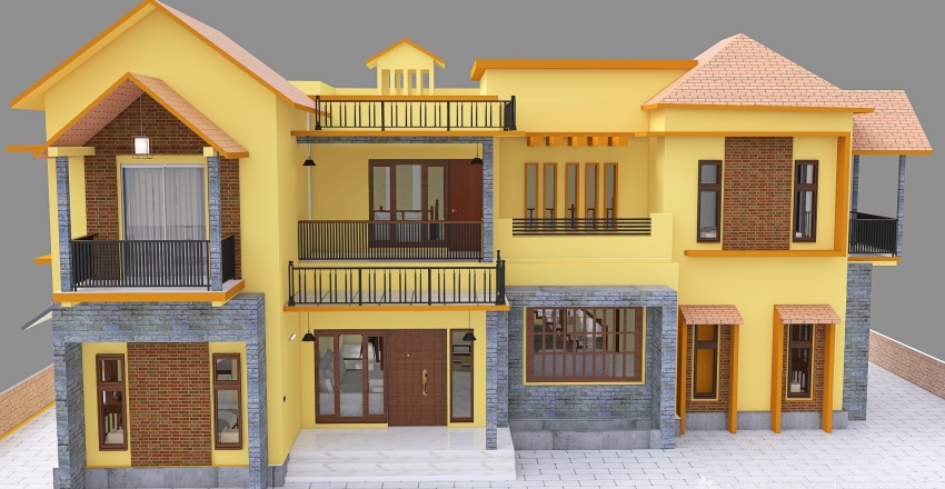 Copy of Copy of Ebin's Home balcony2 3d design renderings