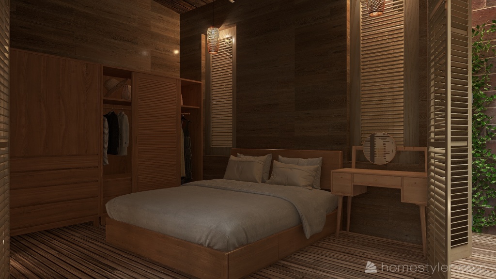Traditional Bedroom 3d design renderings