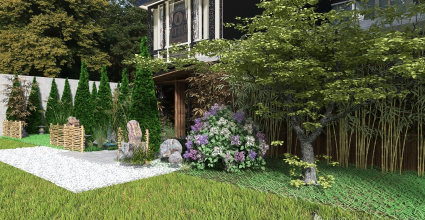 #T-New Year 2022 Tiger-Country house 3d design renderings
