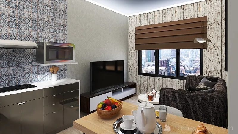 cocina comedor 3d design renderings
