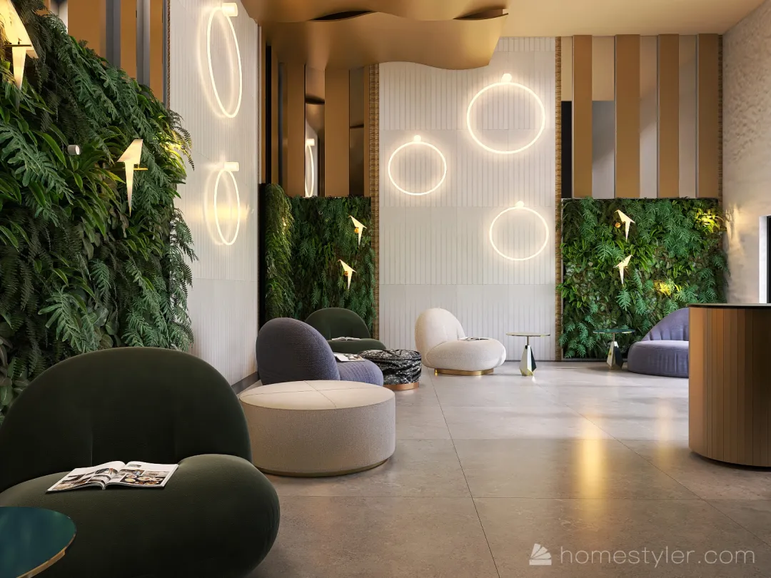 Lobby 3d design renderings