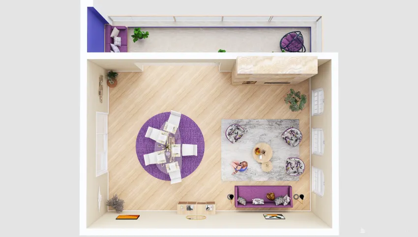 #Very Peri Contest #Video #Contemporary #Residential #50 - 100 sqm 3d design picture 72.4