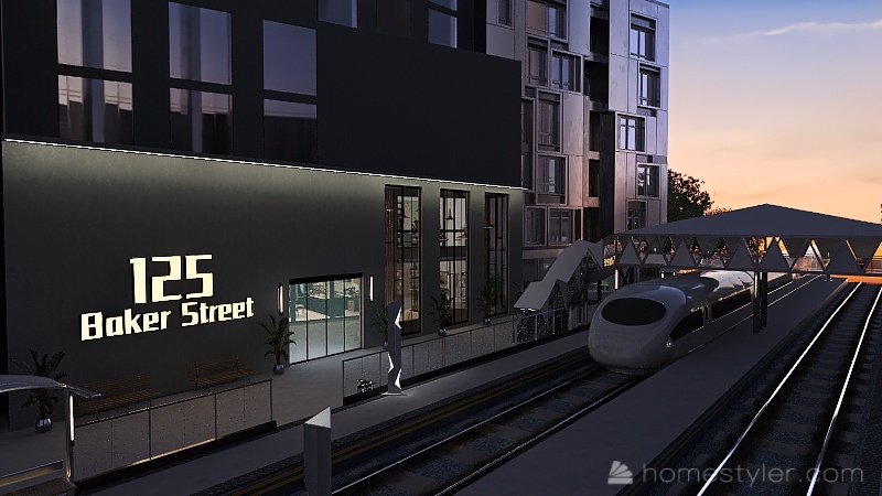 125 Baker Street 3d design renderings