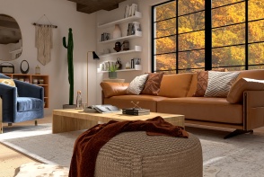 living room - desert Design Rendering