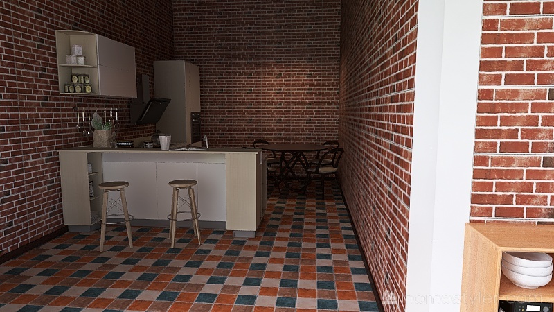 5 Wabi Sabi Empty Room-peaceful home 3d design renderings