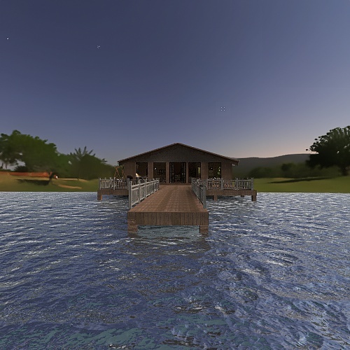 Farmhouse LAKE HOUSE 3d design renderings