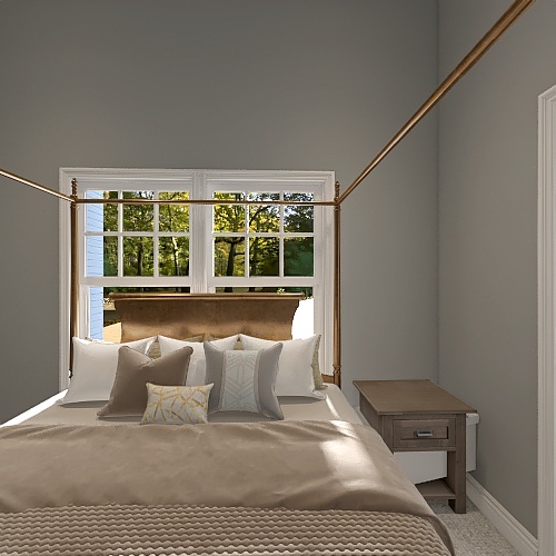 Farmhouse Bedroom 2 3d design renderings