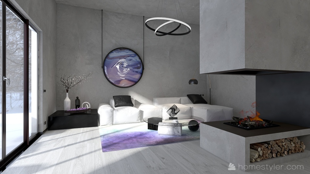 #VeryPeriContest The Purple Room 3d design renderings