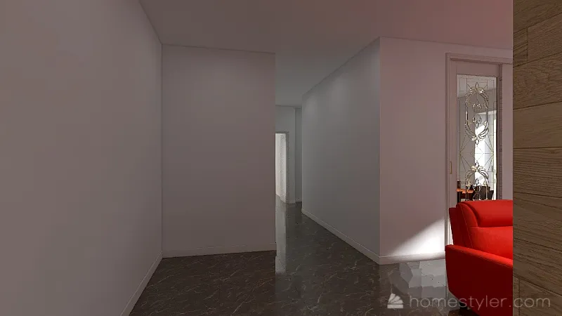 ripostiglio staccato bagno in camera da letto 3d design renderings