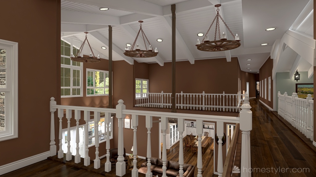 Farmhouse Loft 3d design renderings
