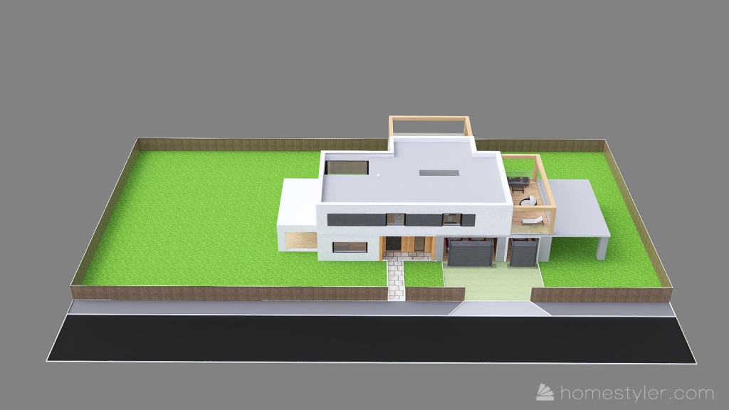 Dom i działka  - ver. 17 3d design renderings