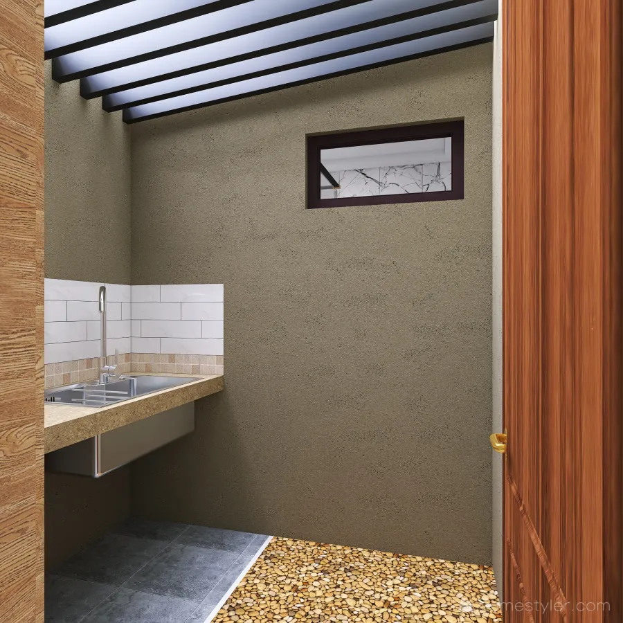 Dining/Dirty Kitchen 3d design renderings