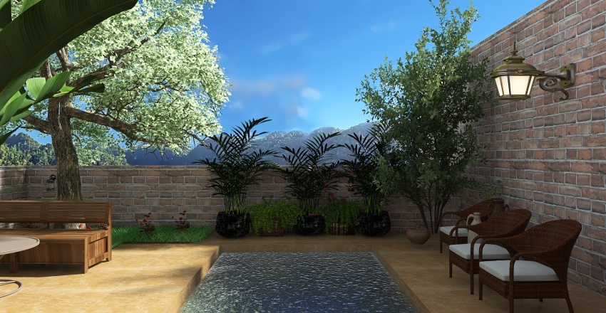 Costal Terrace 3d design renderings