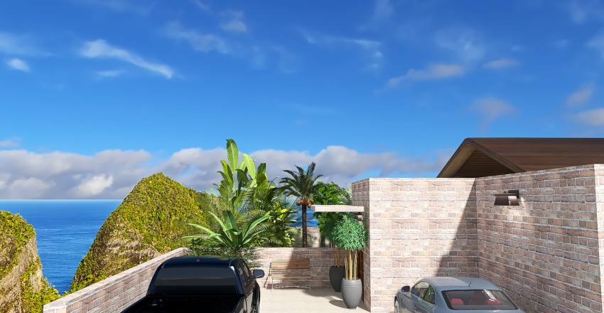 Costal Villa in Paradise 3d design renderings