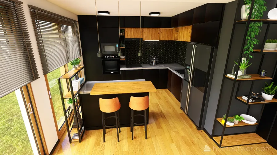 #kitchen #industrial 3d design renderings