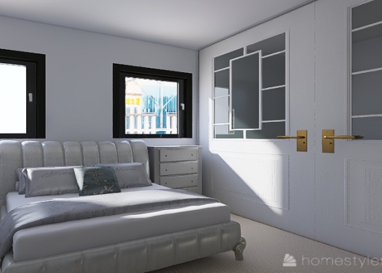 Average Size bedroom and master bedroom Design Rendering