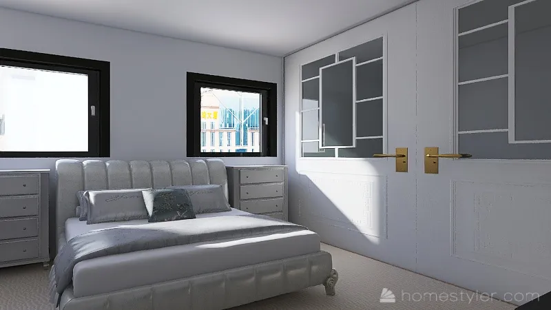 Average Size bedroom and master bedroom 3d design renderings