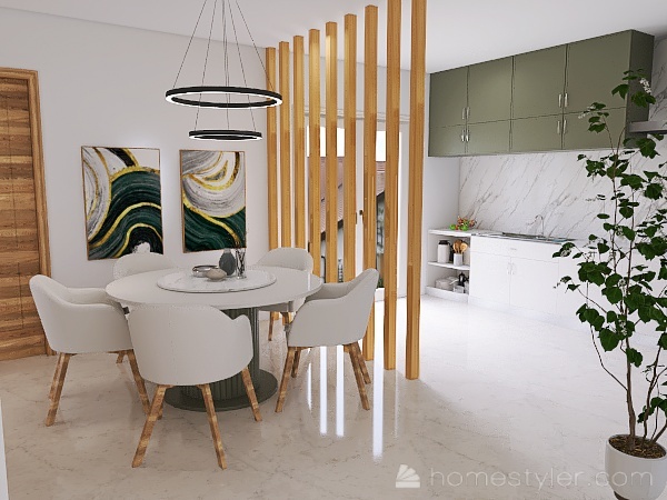 One floor apartment design ideas & pictures (64 sqm)-Homestyler