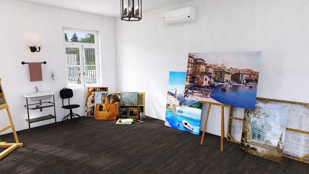 VILLA with GARDEN 3d design renderings