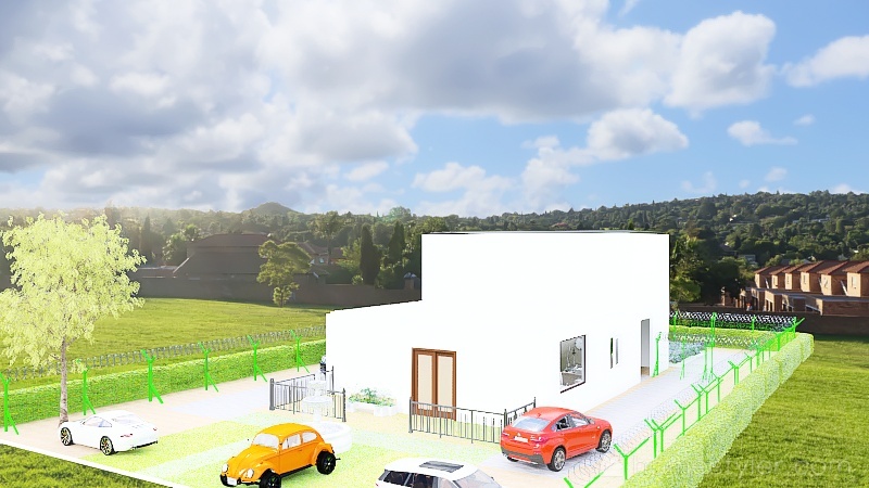 Complete Fence Future Building 3d design renderings