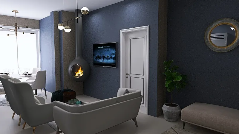 Minimalist Style, 2 Bedroom Apartment 3d design renderings