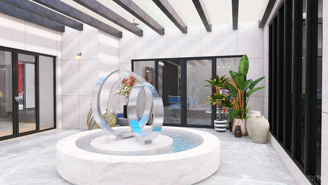 Luxe Atrium 3d design renderings
