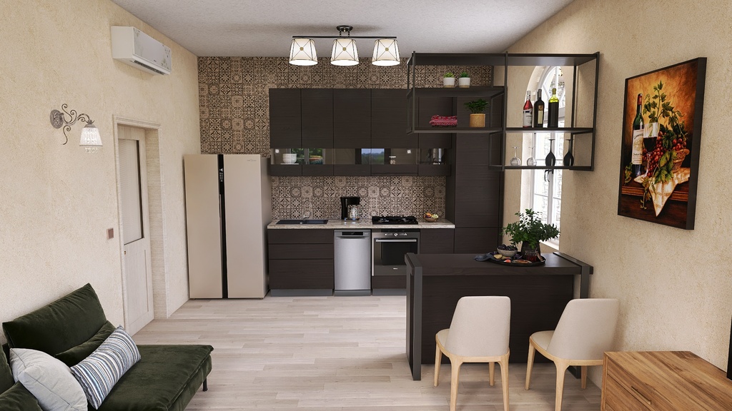 VILLA with GARDEN 3d design renderings