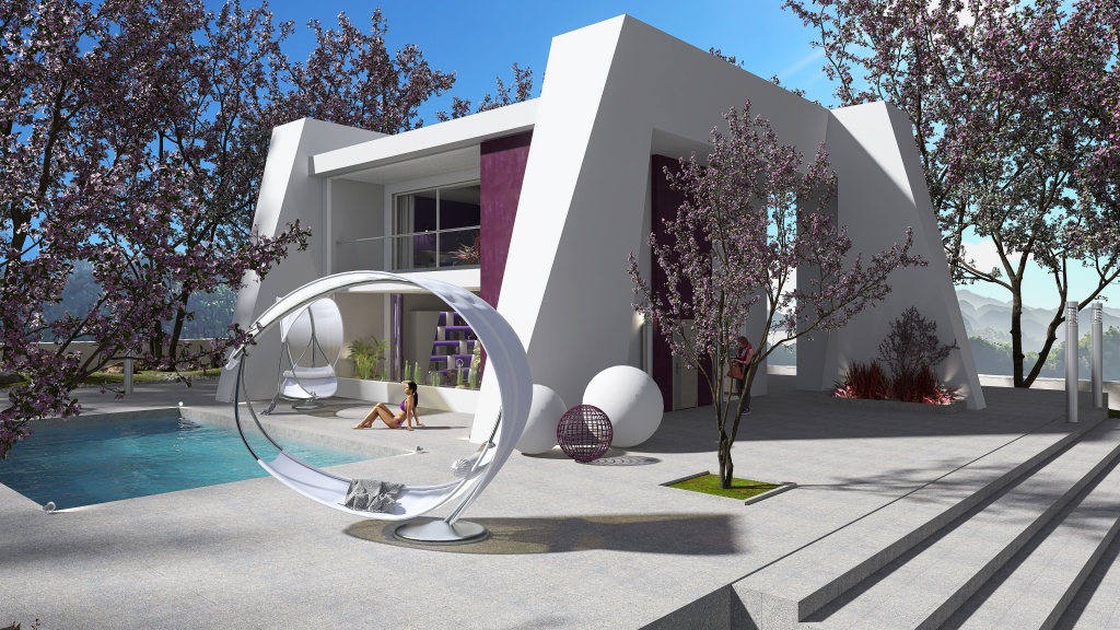 #VeryPeriContest.-La casa Purpura 3d design renderings