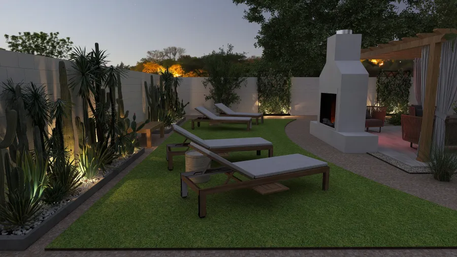Backyard Retreat 3d design renderings