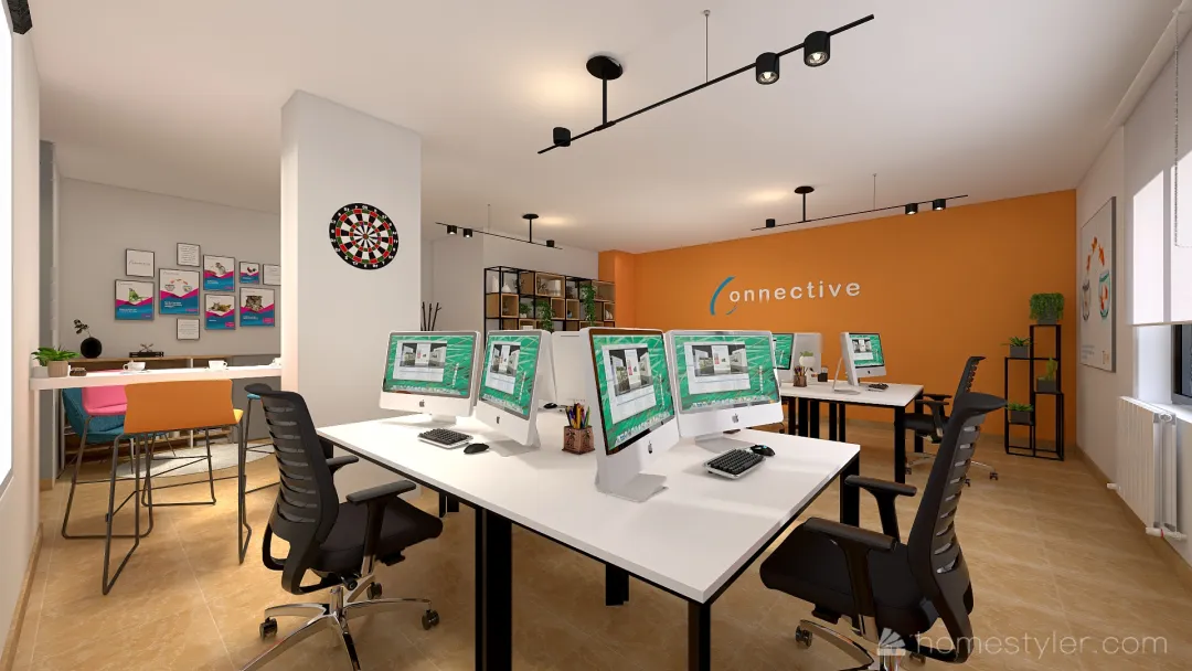 CONNECTIVE OFFICE 3d design renderings