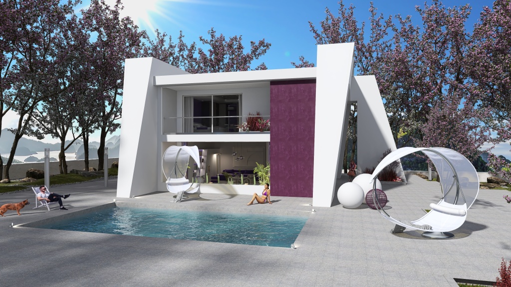 #VeryPeriContest.-La casa Purpura 3d design renderings