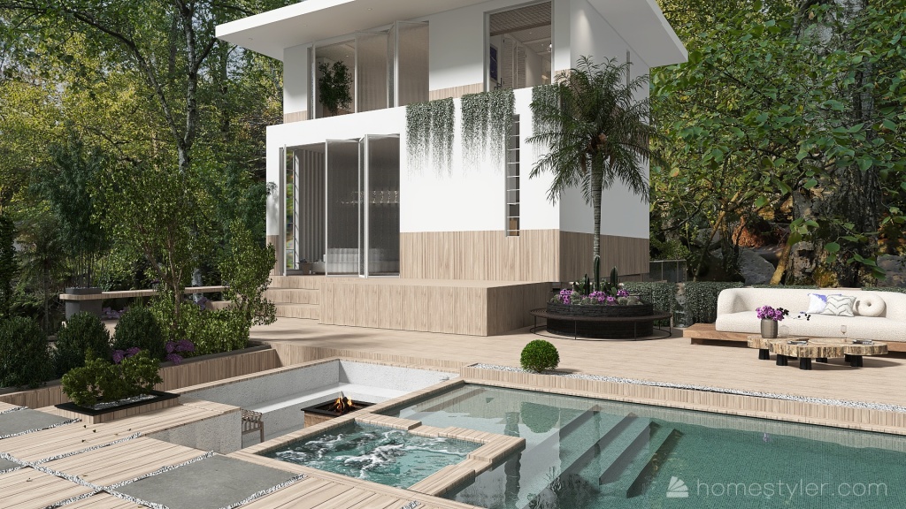 #VeryPeriContest- Villa for Two 3d design renderings