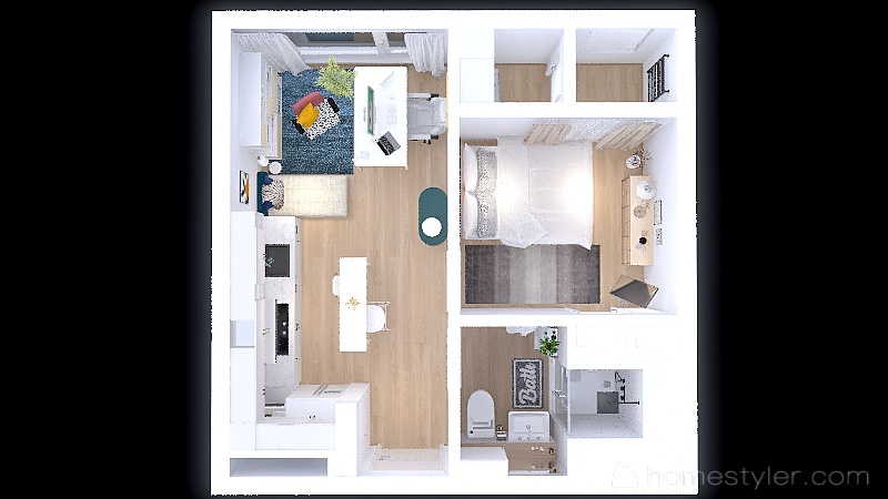 Work-Life Living Apartment 3d design picture 39