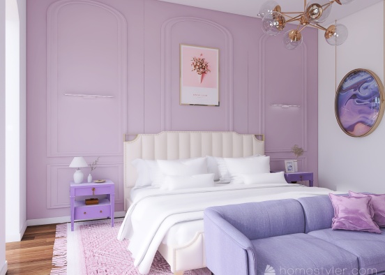 #VeryPeriContest-Madame Delacroix's Bedroom Design Rendering