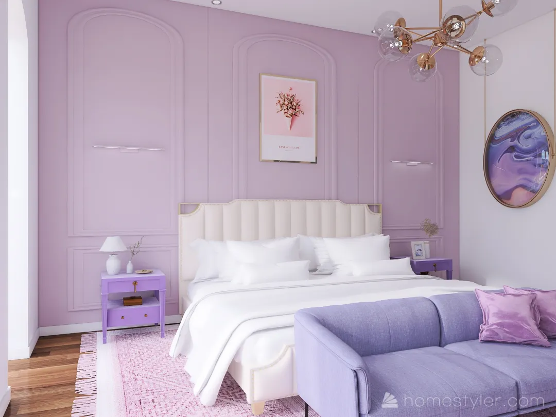 #VeryPeriContest-Madame Delacroix's Bedroom 3d design renderings