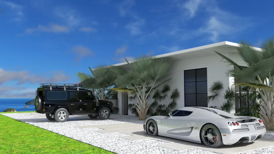 #Seaside Villa-JKB 3d design renderings