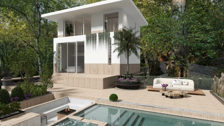 #VeryPeriContest- Villa for Two 3d design renderings