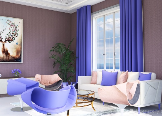 #VeryPeriContest  Purple-Blue World Design Rendering