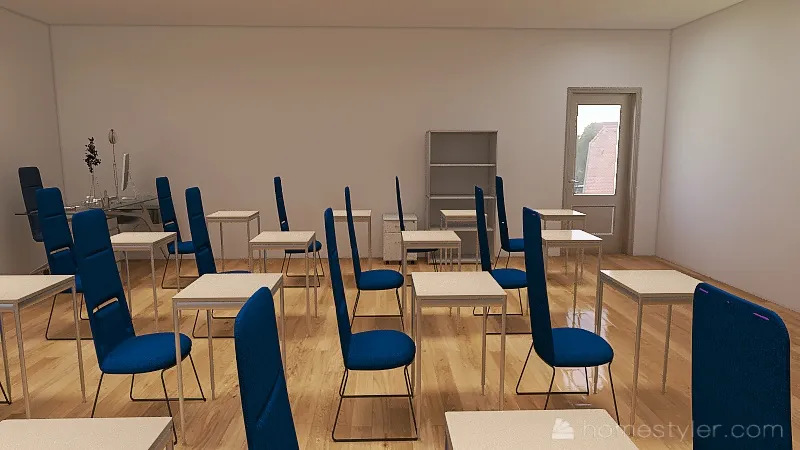 Classroom 3d design renderings