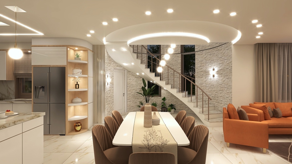 Two Story Villa 3d design renderings