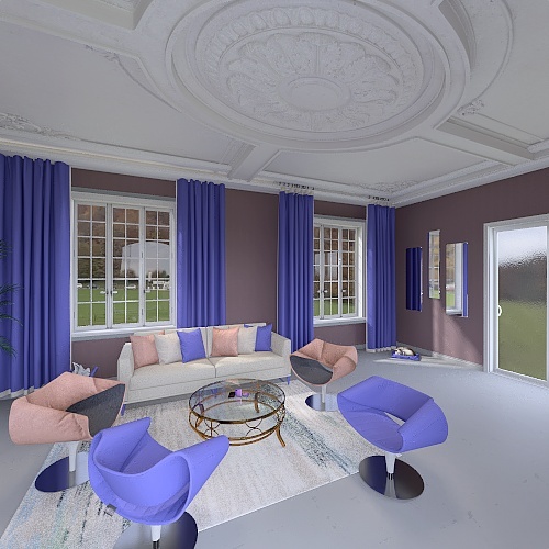 #VeryPeriContest  Purple-Blue World 3d design renderings
