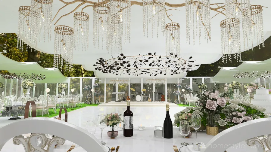 Wedding day 3d design renderings