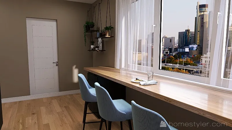 Apartment kitchen 3d design renderings