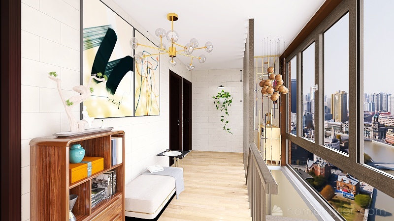 Corridor 3d design renderings