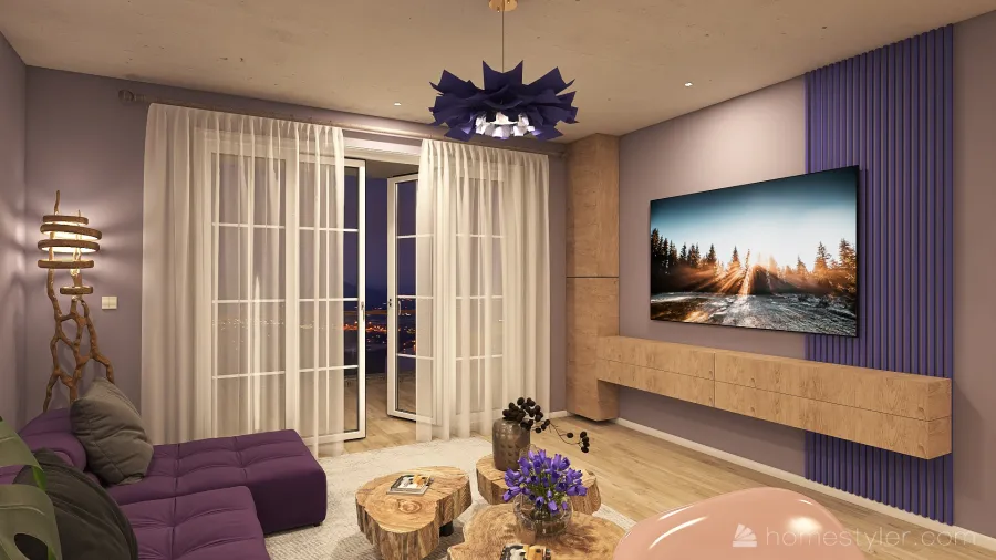 #VeryPeriContest Colourful apartment 3d design renderings
