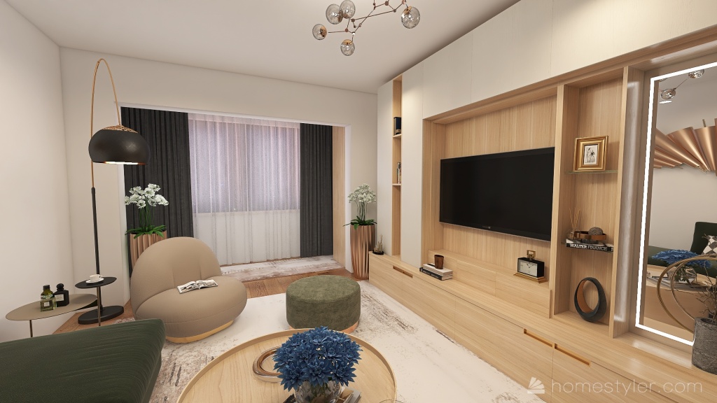 Ap.17. Living Room 3d design renderings