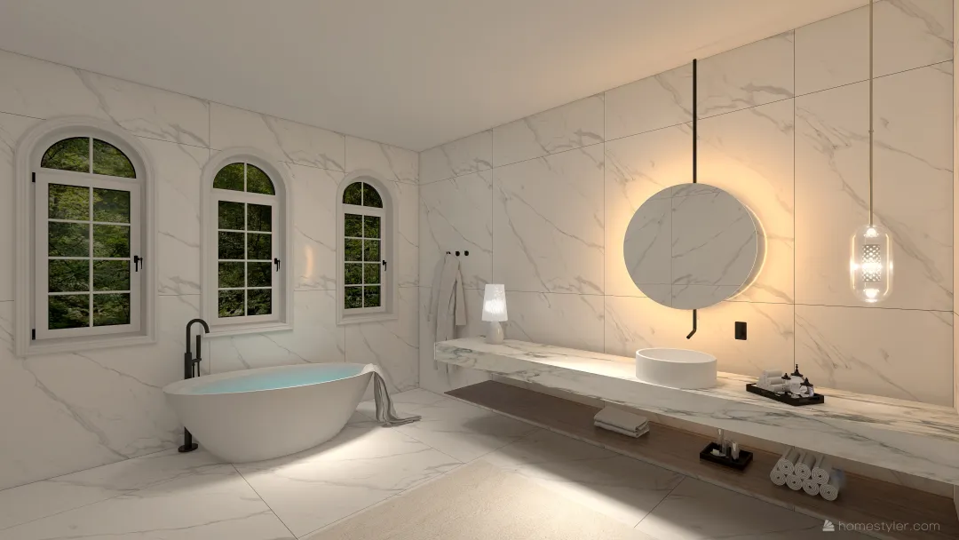 Bathroom 13x11 3d design renderings